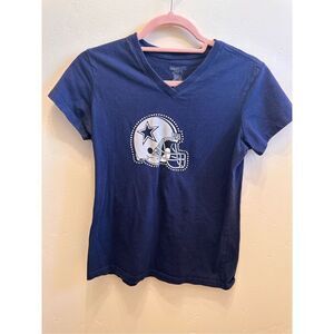 Dallas Cowboys Rhinestone Helmet Tee Reebok Size Small